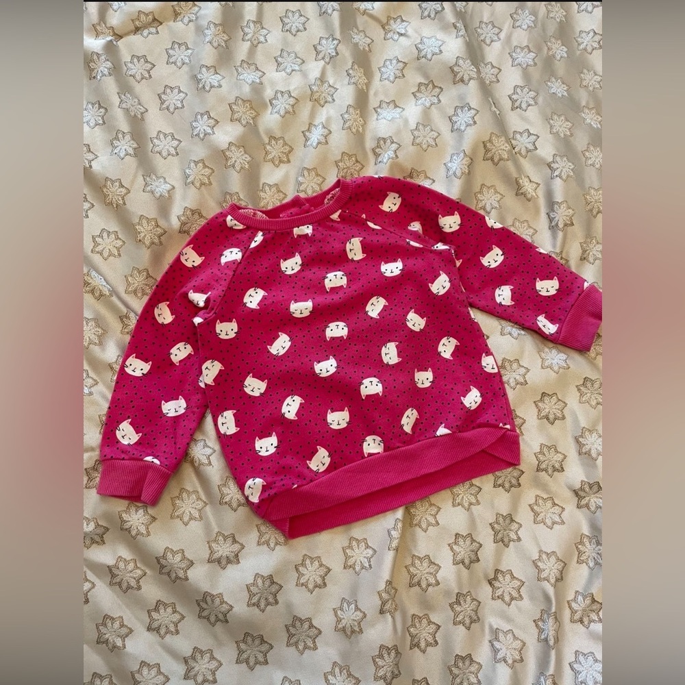 Baby Pink Lightweight Sweatshirt, 18M, Little Me